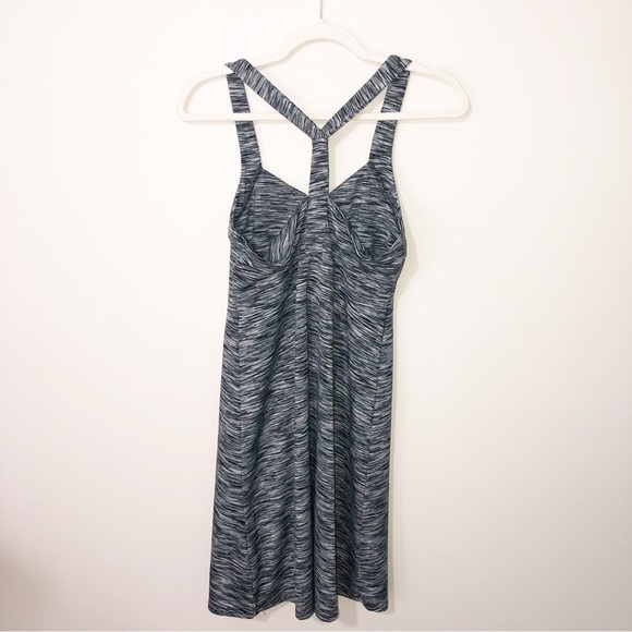 Soybu Dress Size Medium Tank Gray Black Bra Athleisure Soft Stretch Performance - Picture 10 of 10